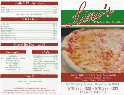 Lino's pizza kingston  THE BEST Italian Restaurant in the area